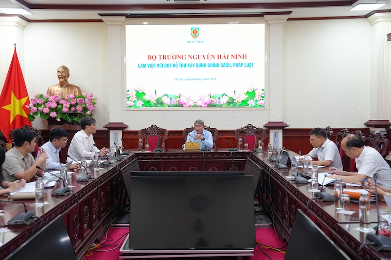 ​Rà soát, hoàn thiện danh mục đề án, nhiệm vụ của Quỹ hỗ trợ xây dựng chính sách, pháp luật ưu tiên hỗ trợ, tài trợ